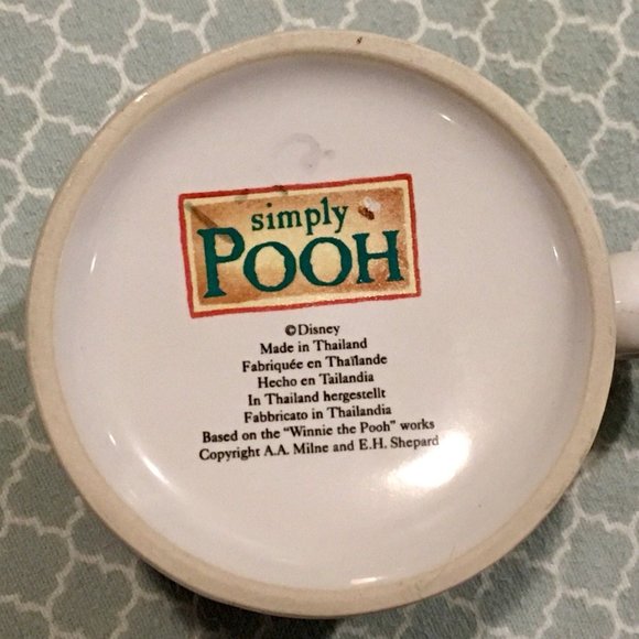 Winnie The Pooh Simply Pooh Big Coffee Mug Cup Colored Pencil Drawn Pooh Piglet - Picture 5 of 6